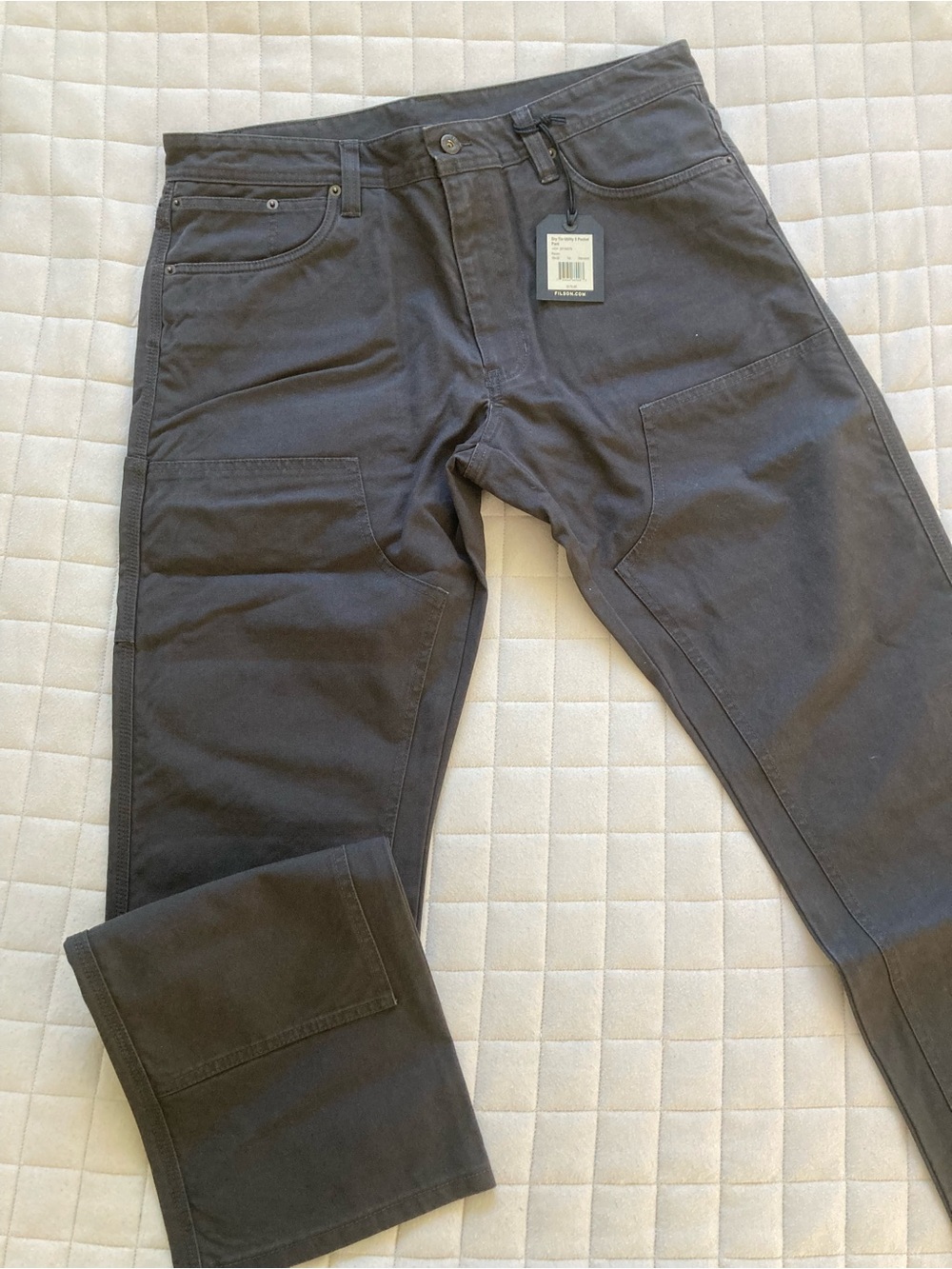 Filson Men’s Charcoal Dry Tin Utility 5 Pocket Pant